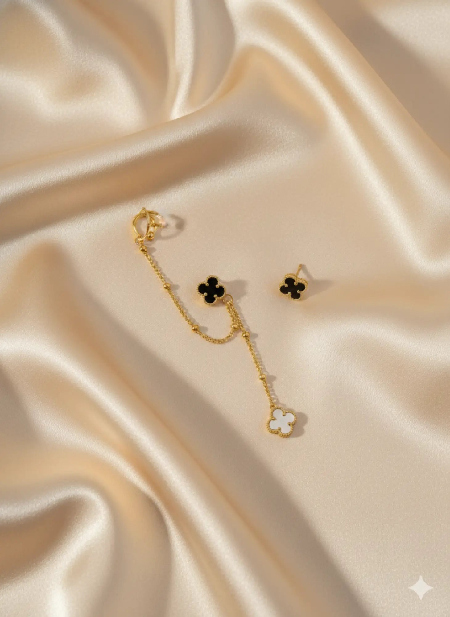 The Midnight Ear Cuff-Seller- 18K Gold Plated Anti-Tarnish Minimalistic Demifine Jewelry by Chrystic Jewels