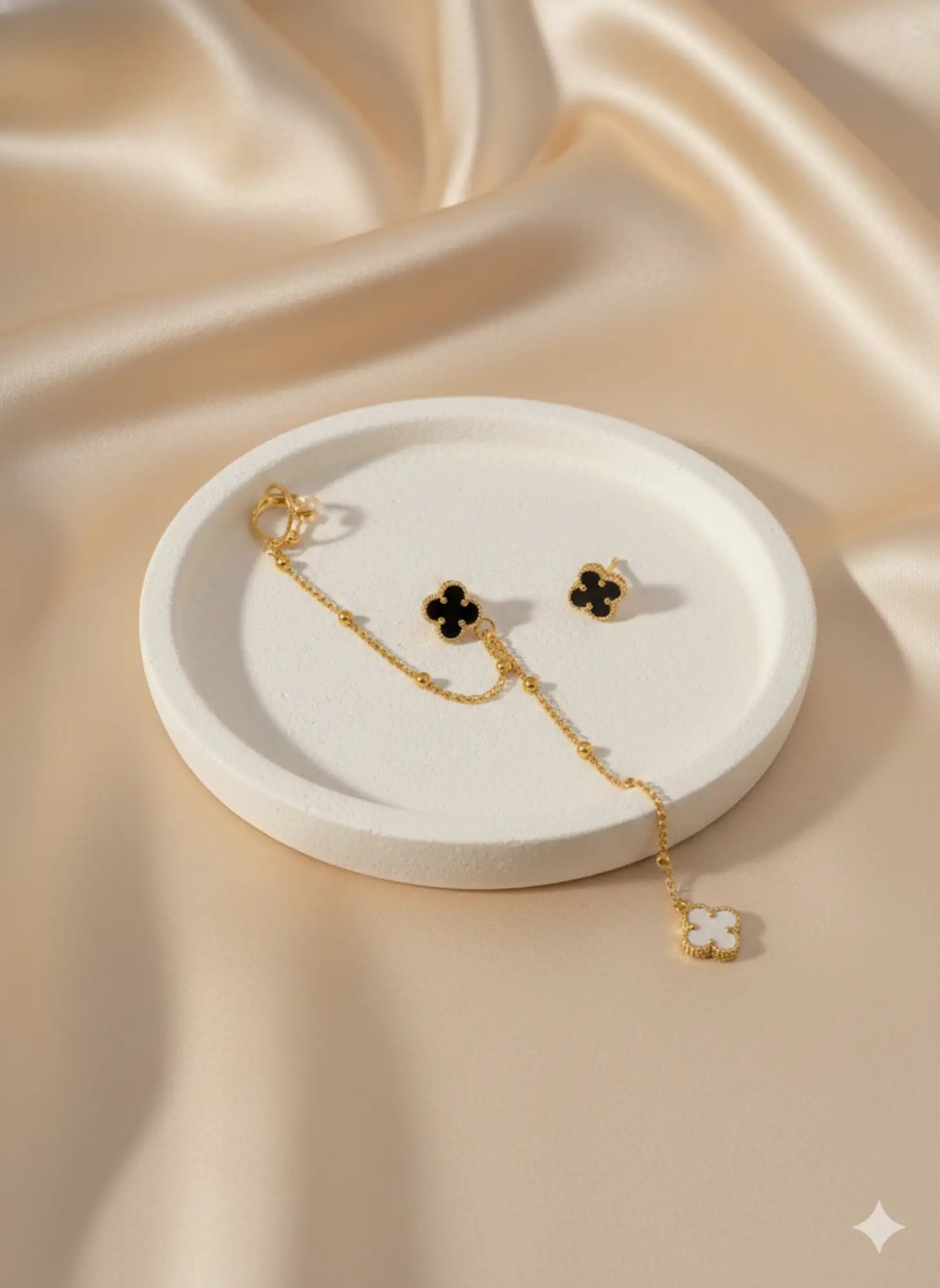 The Midnight Ear Cuff-Seller- 18K Gold Plated Anti-Tarnish Minimalistic Demifine Jewelry by Chrystic Jewels