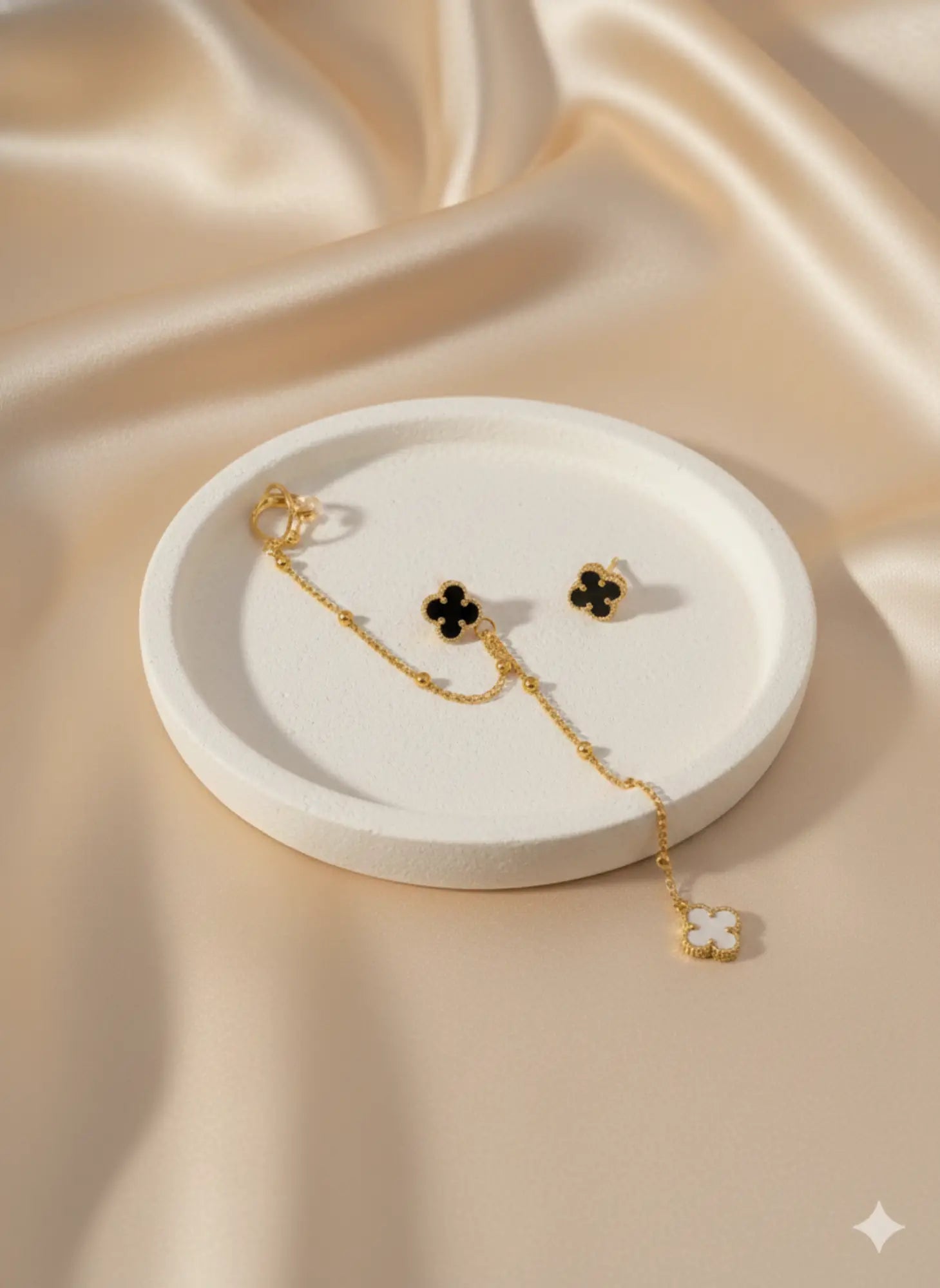 The Midnight Ear Cuff-Seller- 18K Gold Plated Anti-Tarnish Minimalistic Demifine Jewelry by Chrystic Jewels