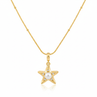 Starfish Hoop Pendant Set Combo-Seller- 18K Gold Plated Anti-Tarnish Minimalistic Demifine Jewelry by Chrystic Jewels