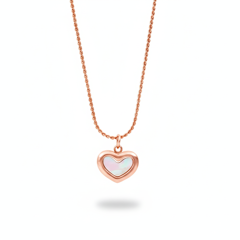 Rose Gold Heart Necklace