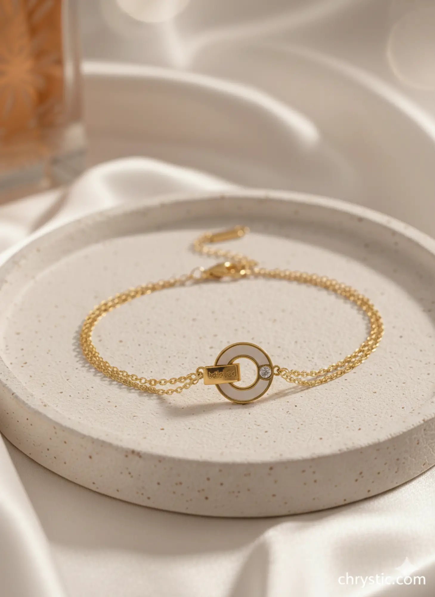 Everlasting Bond Bracelet-Bracelets- 18K Gold Plated Anti-Tarnish Minimalistic Demifine Jewelry by Chrystic Jewels