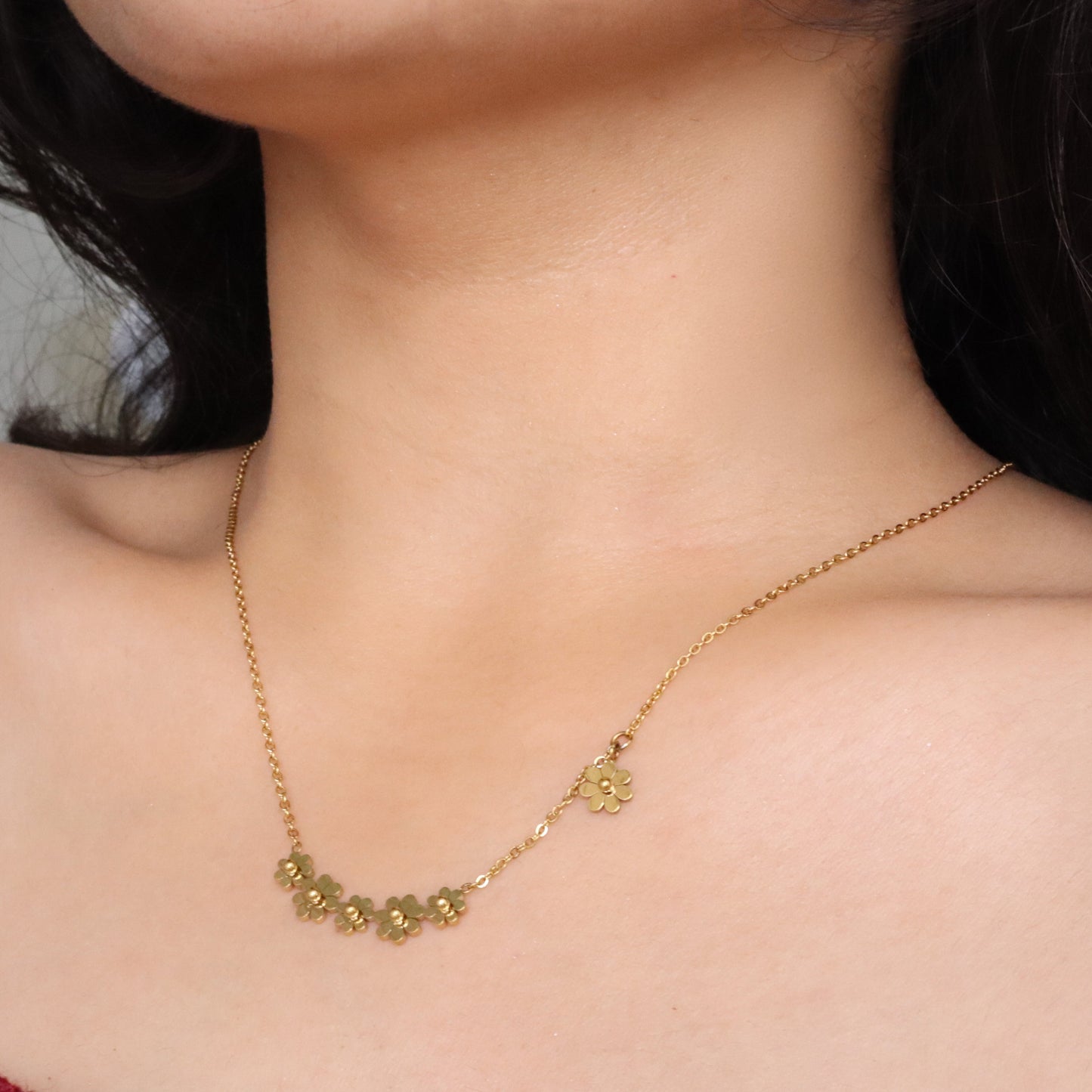 Blooming Floral Pendant Set