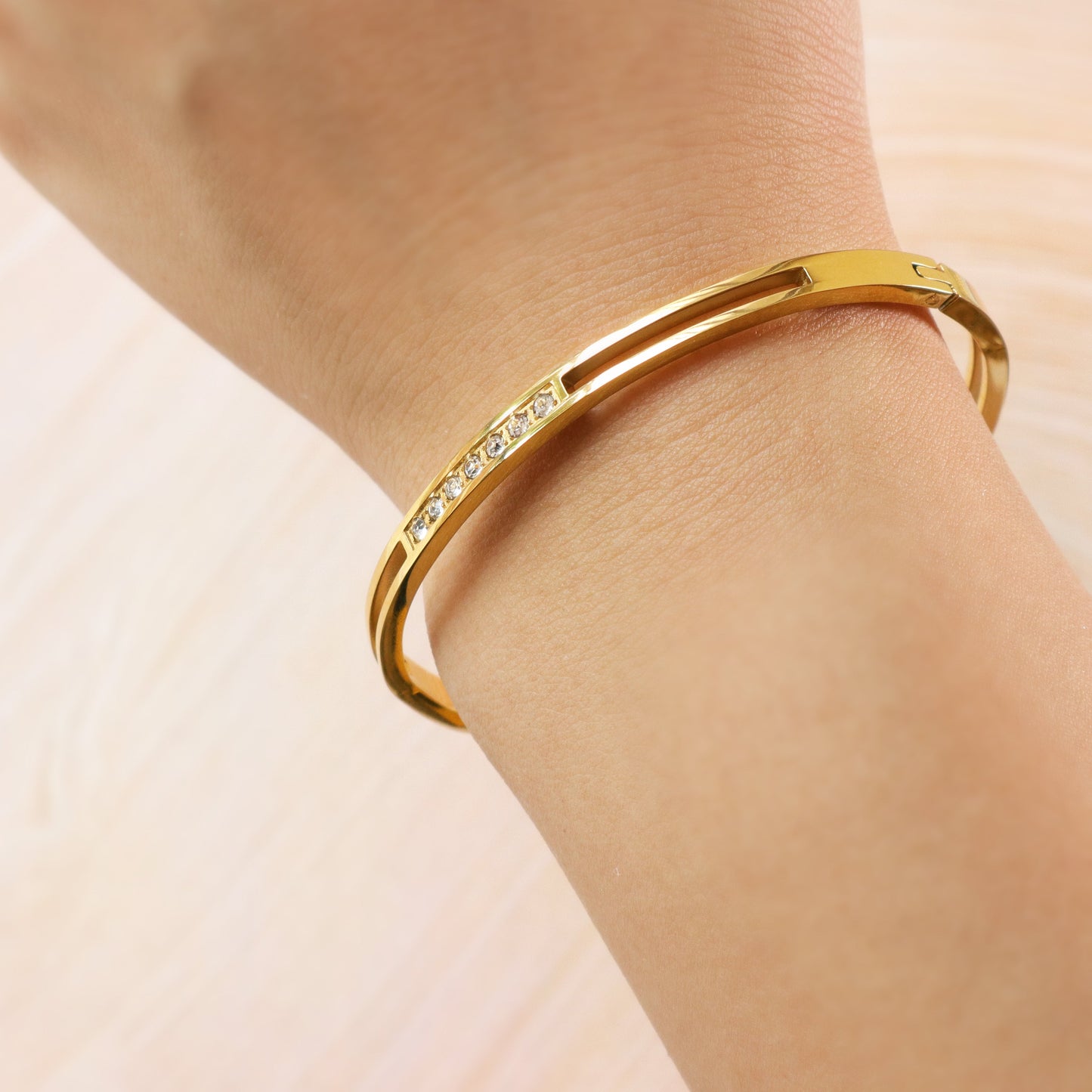 The Aurelia Slit Bangle Bracelet