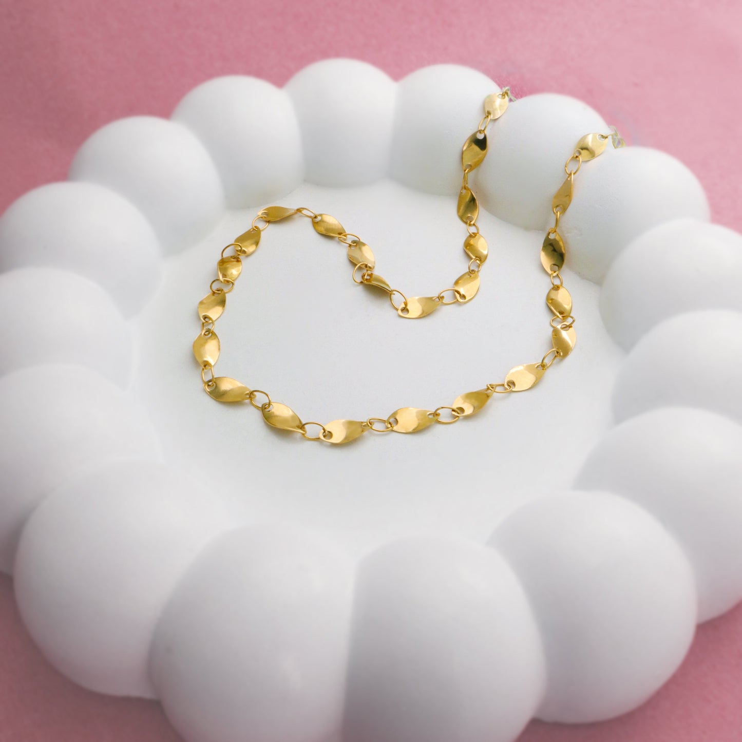 The Shimmering Petal Chain Necklace