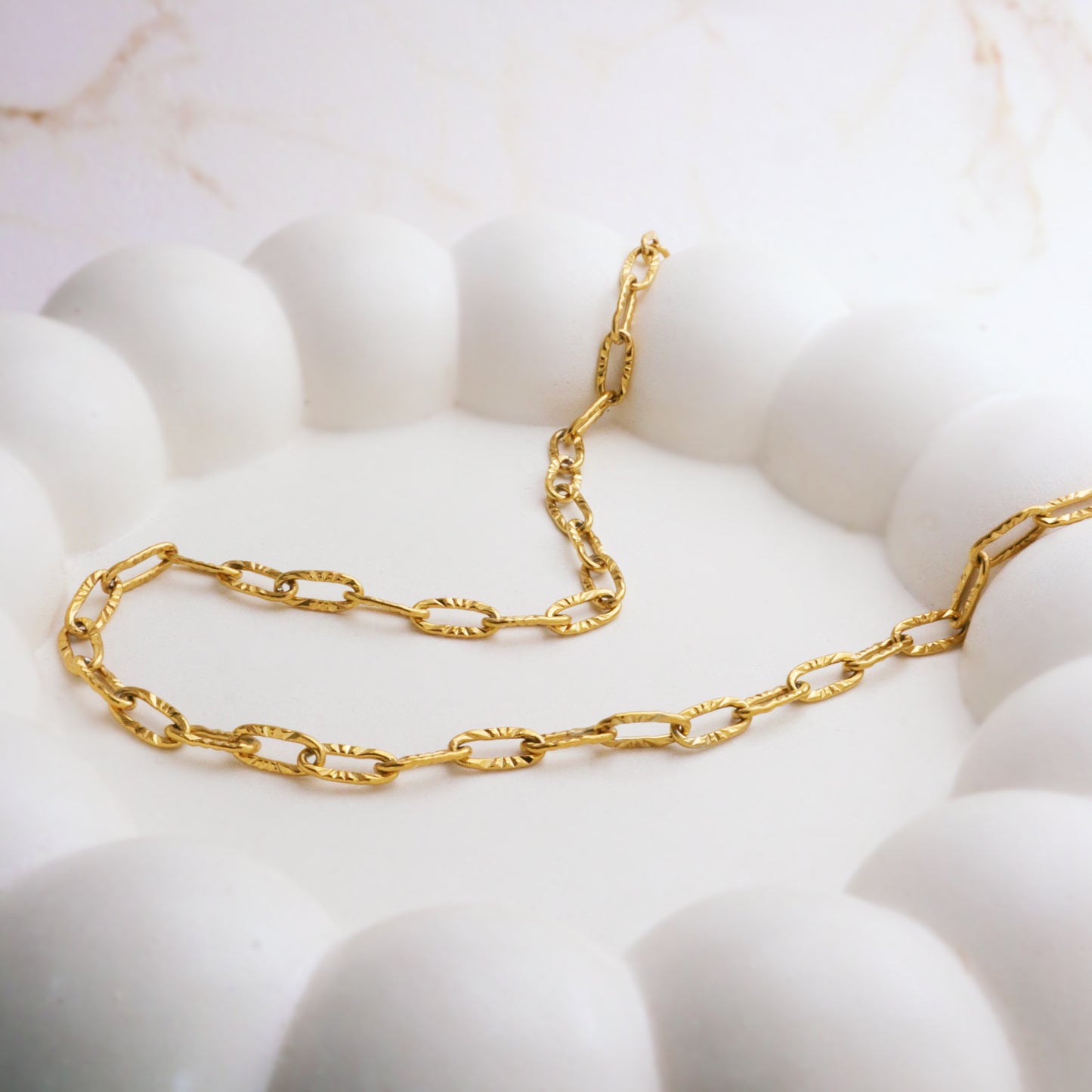 The Starlight Etched Link Necklace