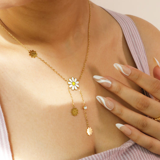 Sunflower Daisy Necklace