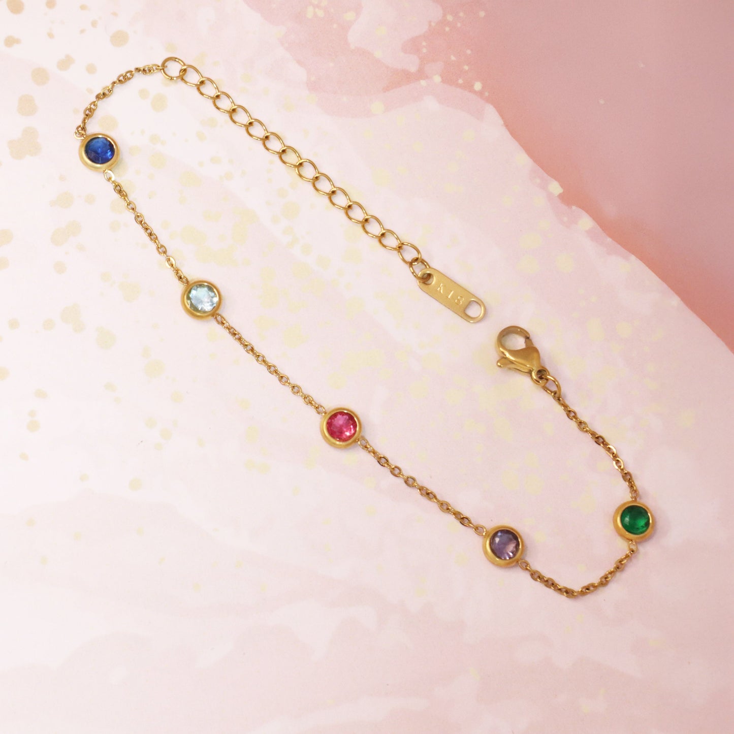 Multi Colour Dots Bracelet Chain
