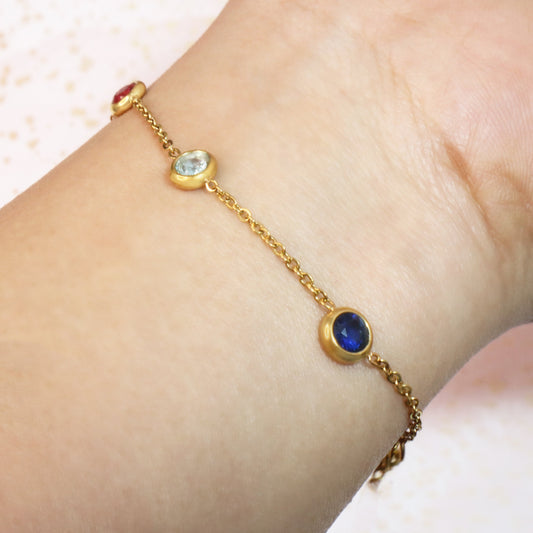 Multi Colour Dots Bracelet Chain