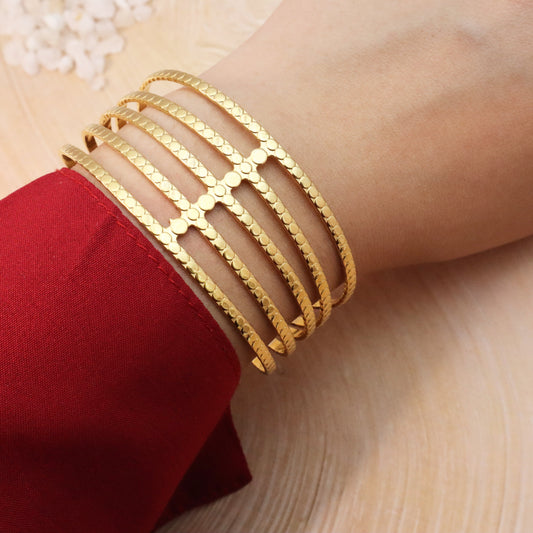 Radiant Row Cuff Bracelet