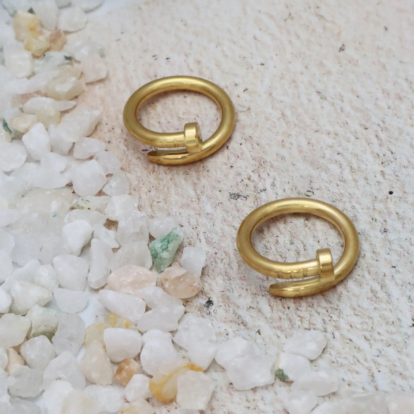 Nailed It Hoops Earrings