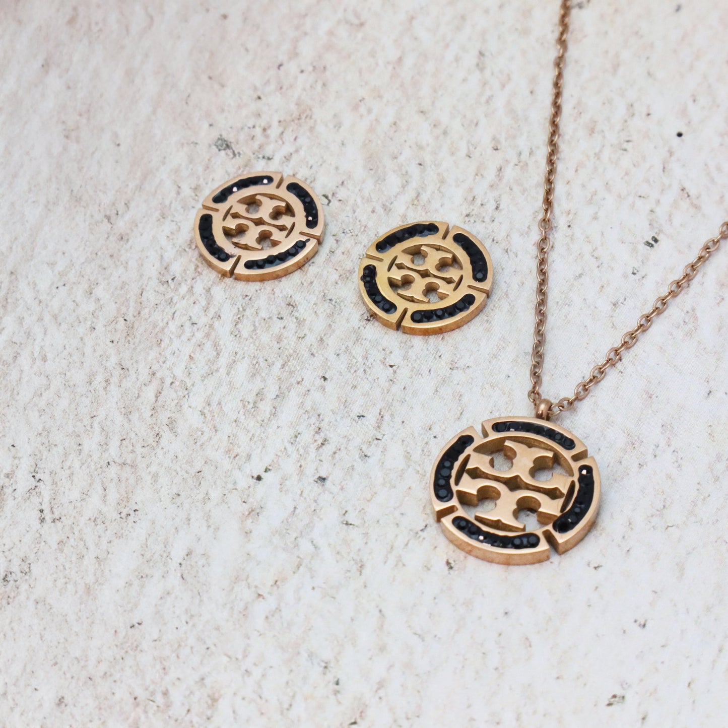 Cosmic Charm Round Pendant Set