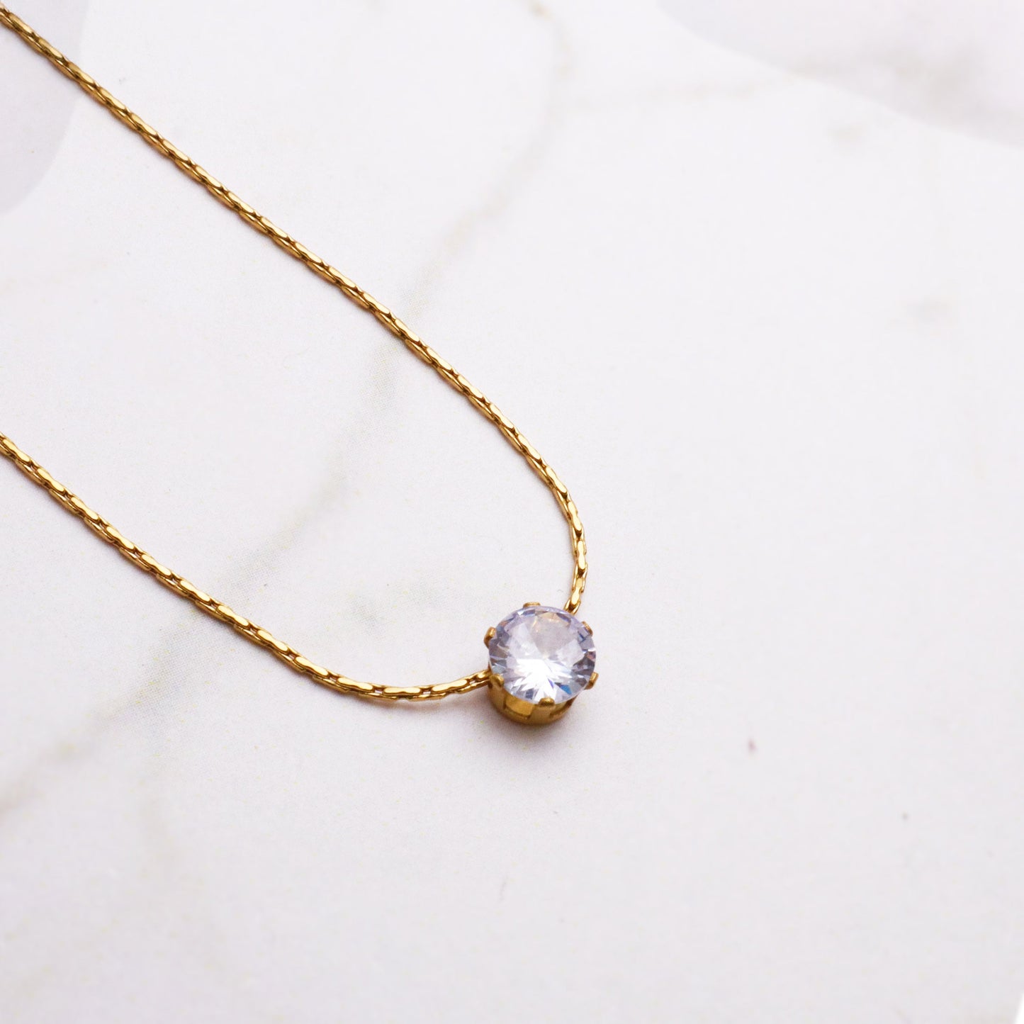 Solitaire Sparkle Pendant