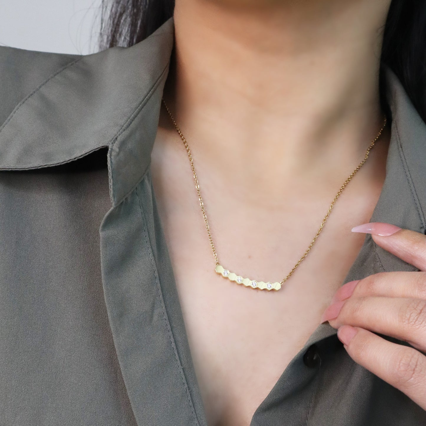 Geometric Muse Necklace