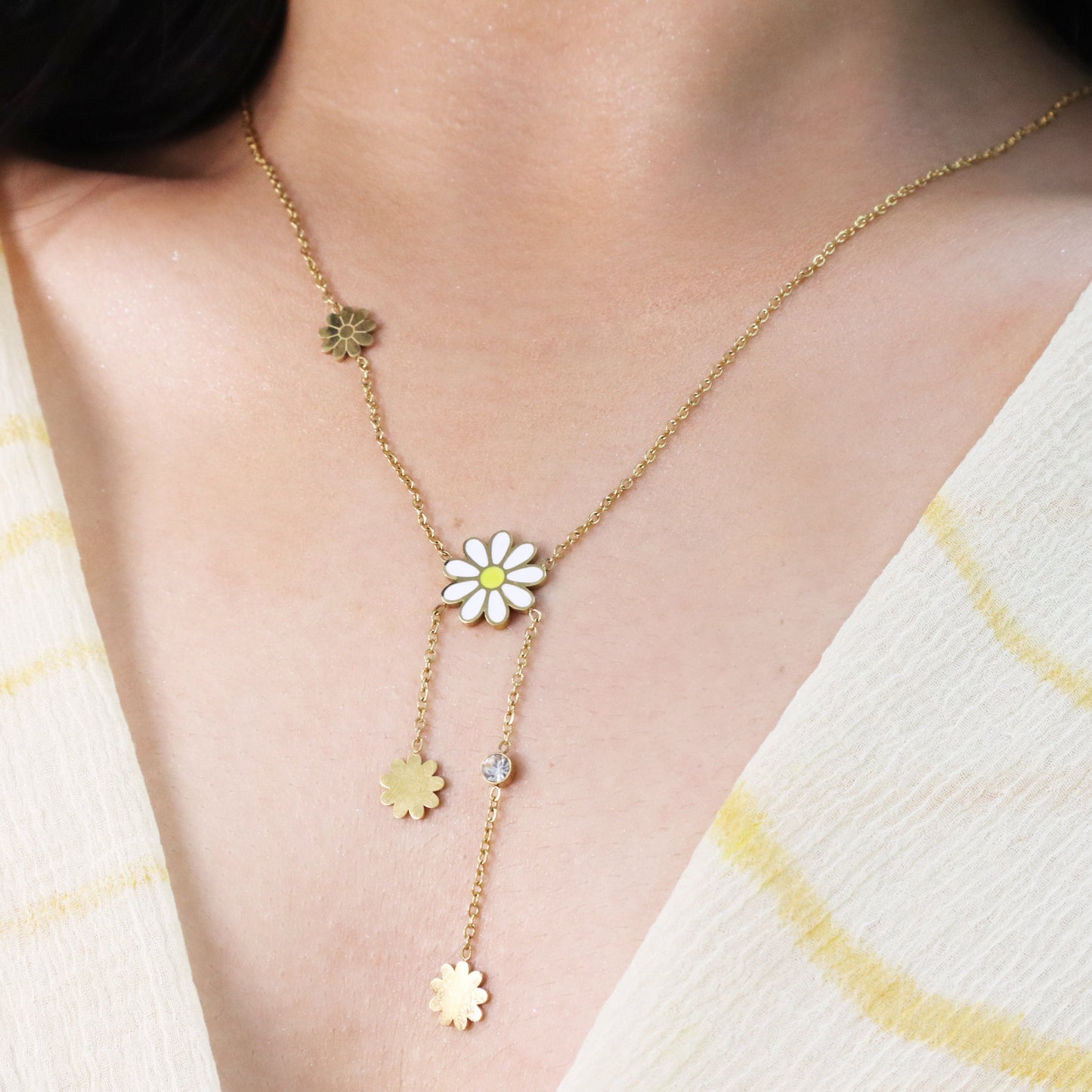 Sunflower Daisy Necklace