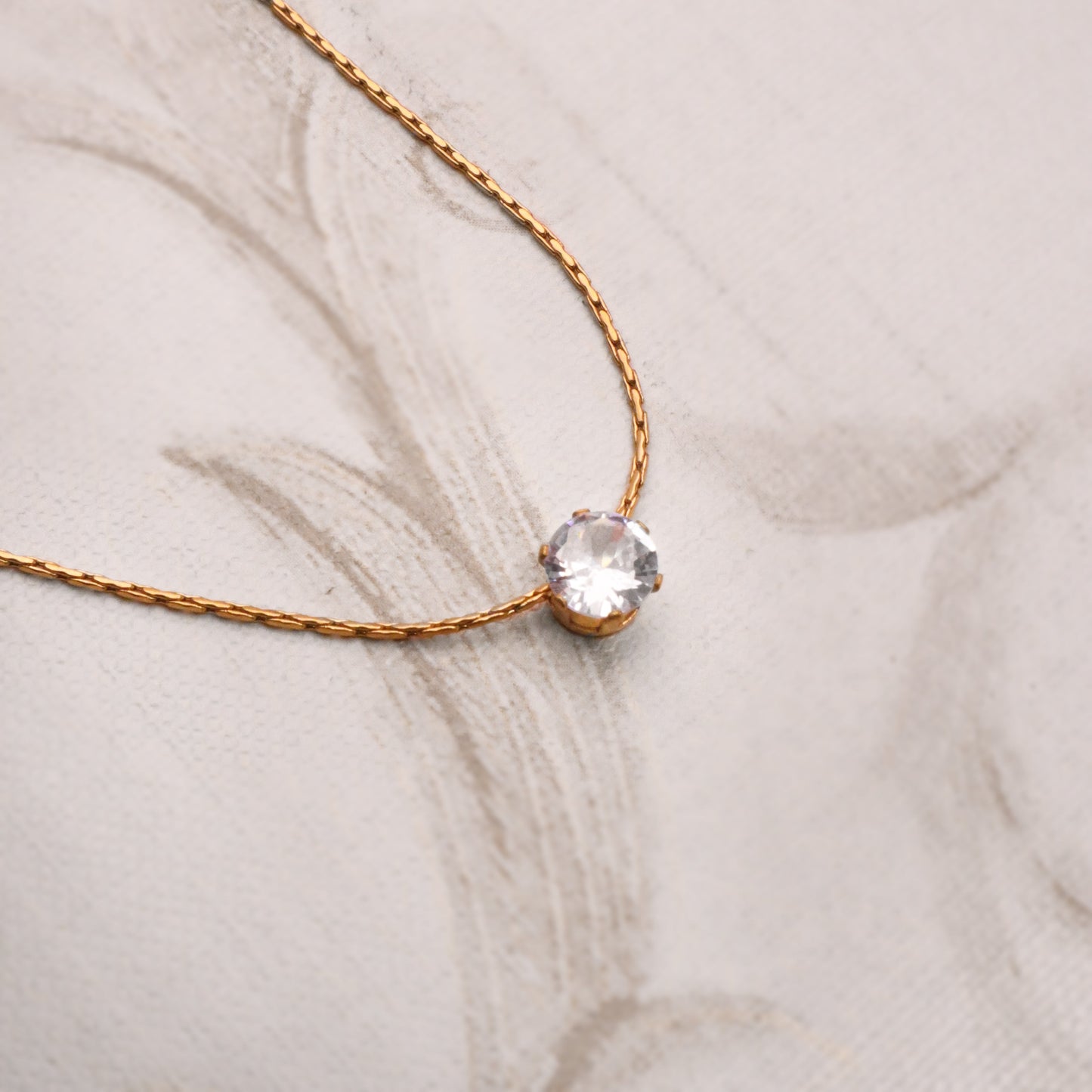 Solitaire Sparkle Pendant