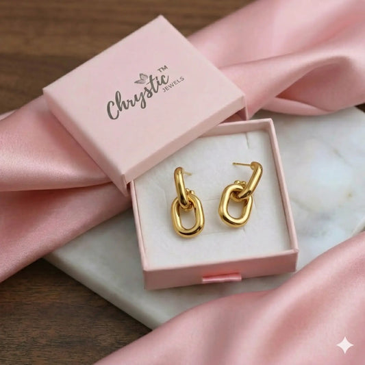 Interlock Link Earrings