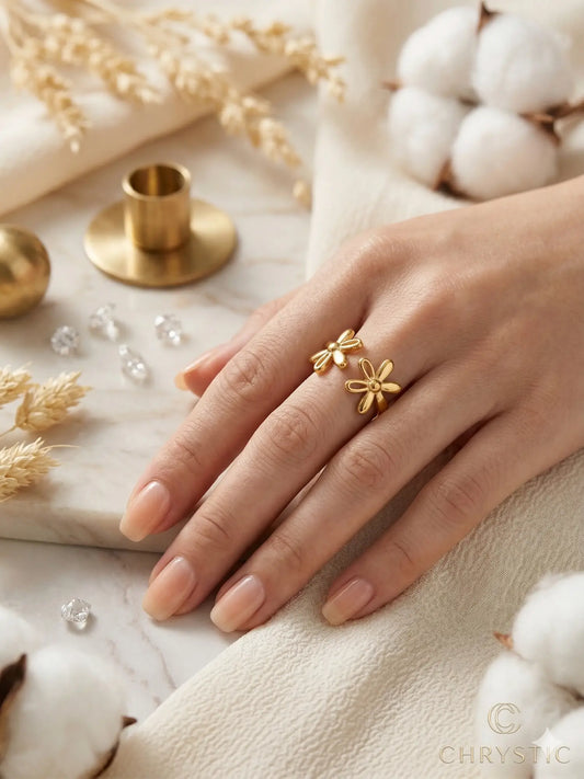 Petal Dance Adjustable Ring Band