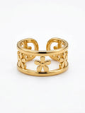 Petal Row Statement Ring