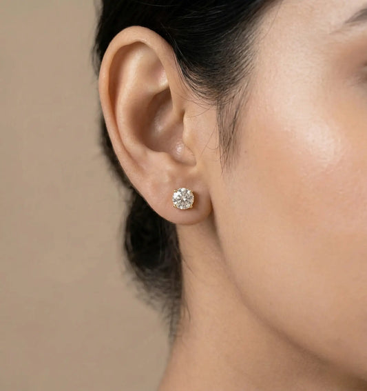 The Solitaire Earrings