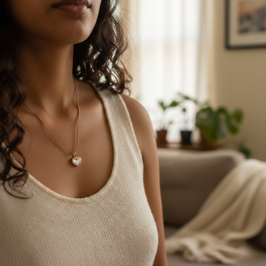 Rose Gold Heart Necklace