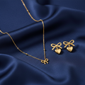 Bow Loveline Pendant Set Combo