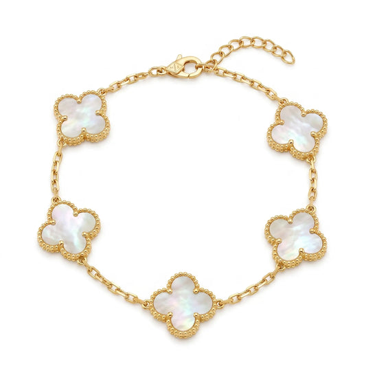Blue Multi Clover Bracelet Chain