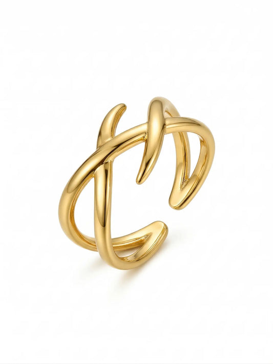 Xenia Criss-Cross Wrap Ring