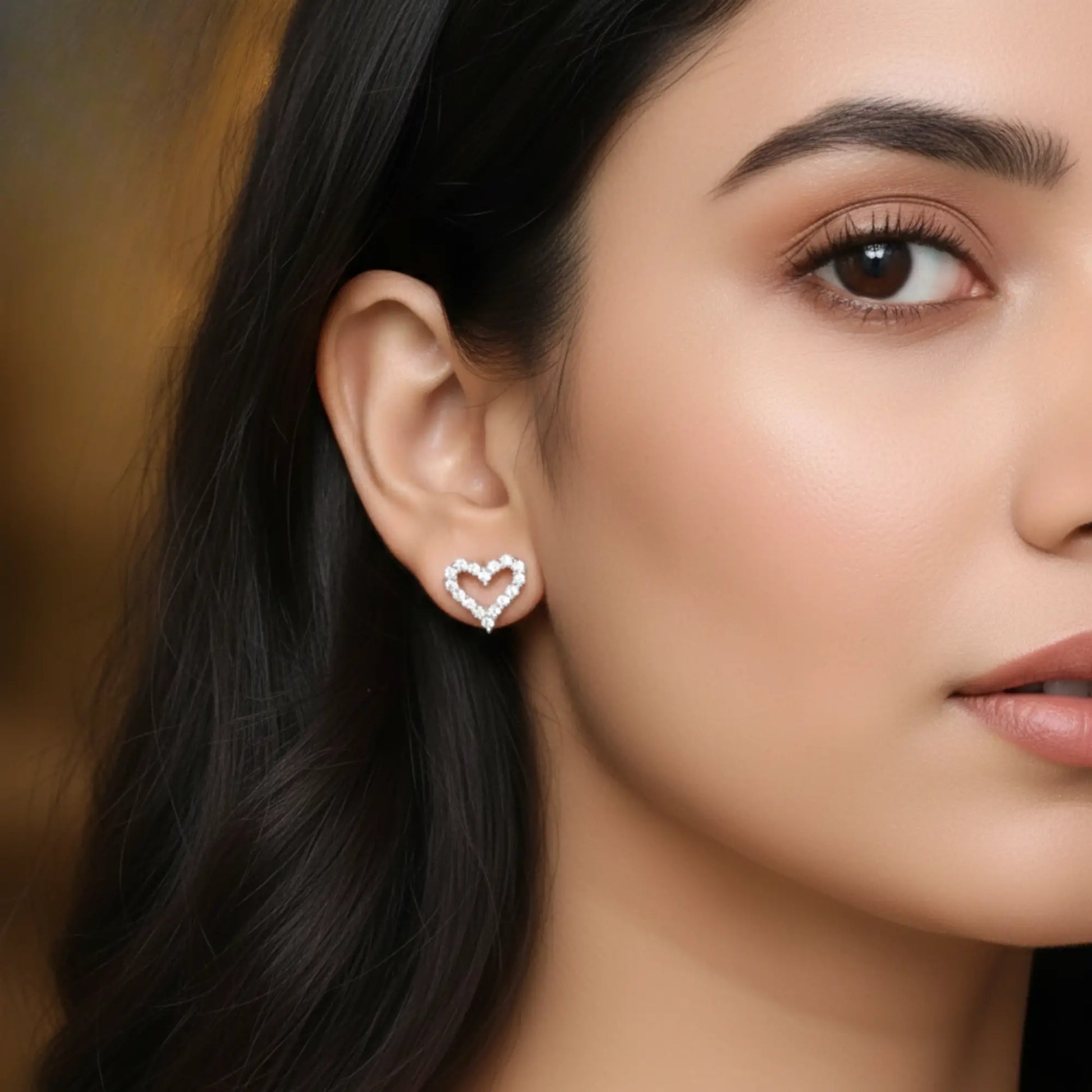 Silver Sweethearts Earrings-Seller- 18K Gold Plated Anti-Tarnish Minimalistic Demifine Jewelry by Chrystic Jewels