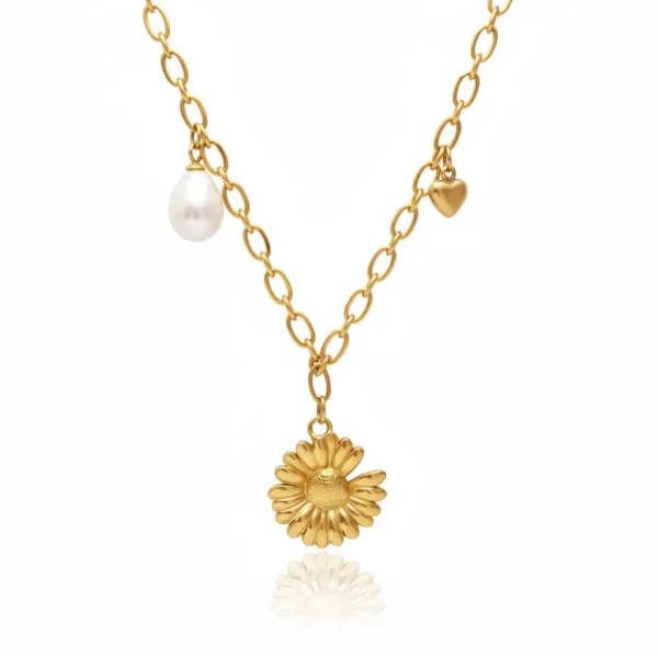 Blooming Sunflower Luxe Necklace