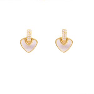 Amore Pavé Heart Studs Earrings