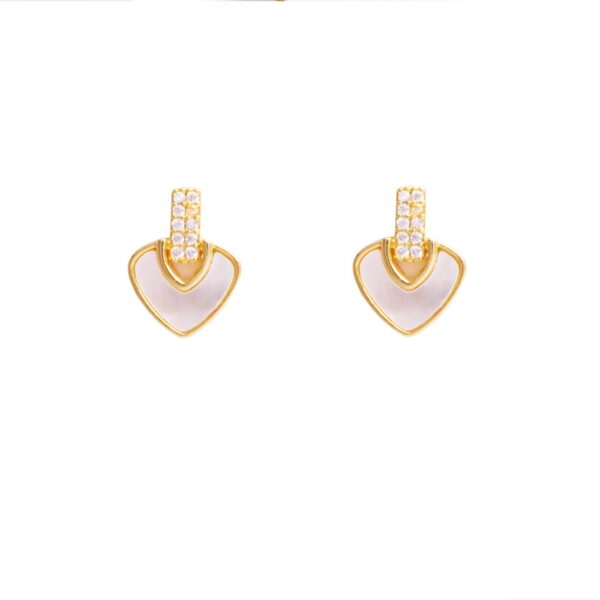 Amore Pavé Heart Studs Earrings