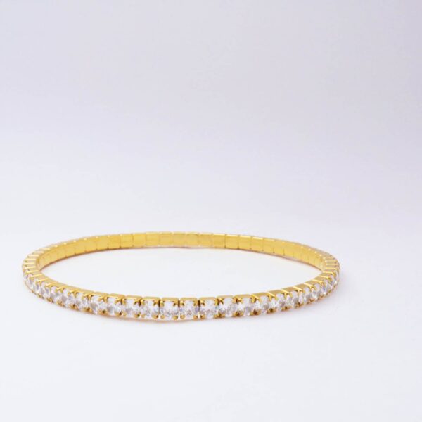Twilight Sparkling Tennis Cuff Bracelet Single Layer